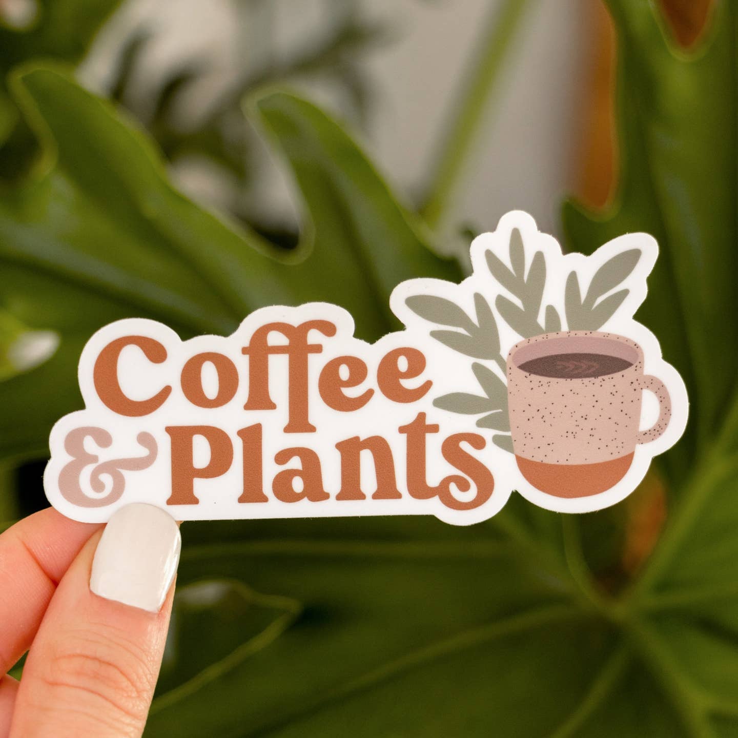 Coffee & Plants Sticker
