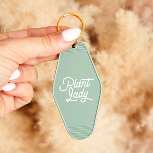 Plant Lady Motel Keychain