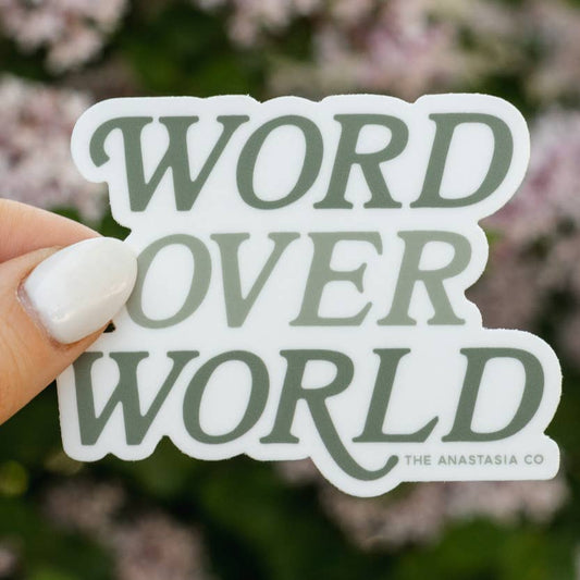 Word Over World Sticker