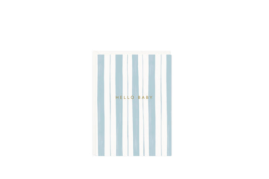 Hello Baby Mini Card - Blue